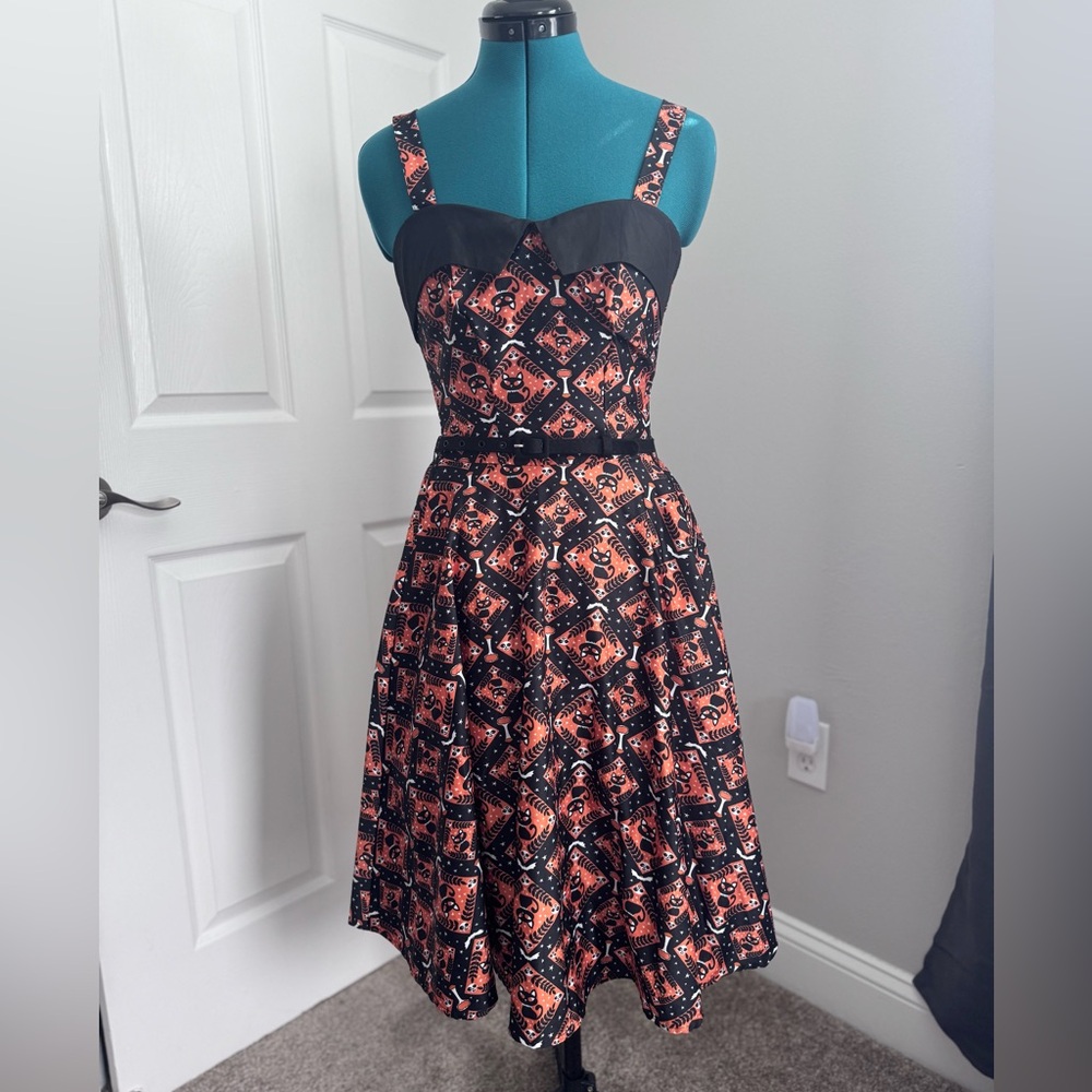 Unique Vintage Halloween Cats Rachel Dress